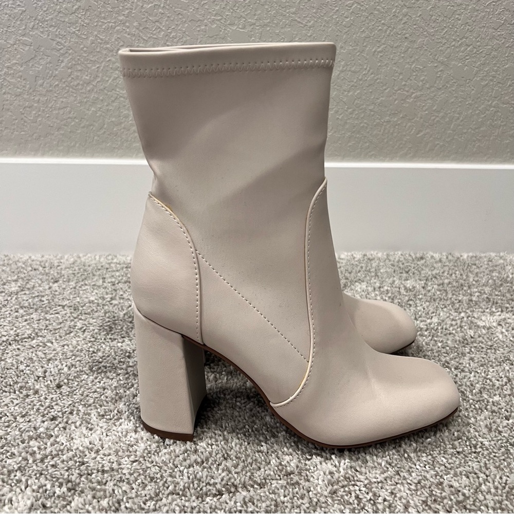 Off white ankle boots